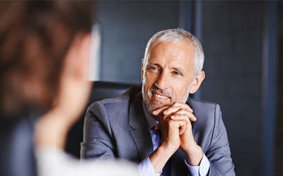 Man in meeting